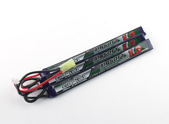 Turnigy Nano-tech 1300mah 3S 25-50C Paquete LiPoly AIRSOFT Hobbypartes ...