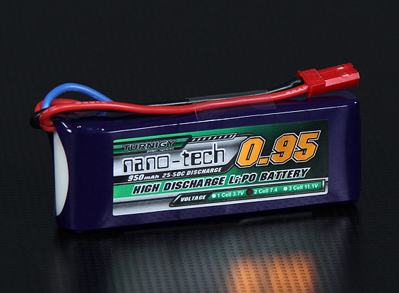 Turnigy Nano-tech 950mah 2S 25-50C Paquete LiPoly Hobbypartes Mexico ...