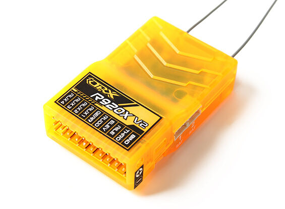OrangeRX R920X V2 SBUS DSM2 DSMX 9Ch 2.4 Receiver Orange RX Hobbypartes ...